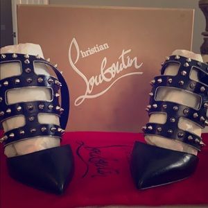 LV studded stilettos